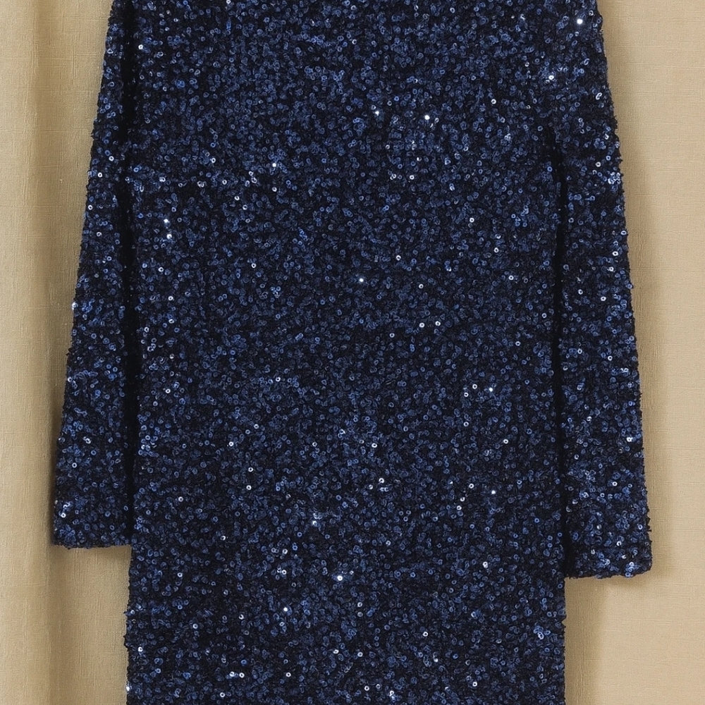 Sparkling Sequin Dress H&M BLUE
